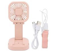 ventilateur de bureau USB,Mini ventilateur portatif, petit ventilateur de poche portable, ventilateur rechargeable USB, r¨¦glage ¨¤ trois vitesses(rose), Ventilateur pliant portable Petit ventilat