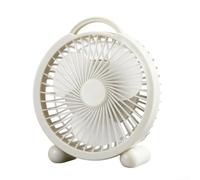 Ventilateur de bureau USB réglable à 3 vitesses avec design compact et portable pour un placement flexible, pour la maison, le bureau, le dortoir et les voyages (F024in blanc)