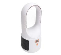 Ventilateur de Bureau USB sans Lame, Puissant, 6 Vitesses, Silencieux, Portable, pour la Maison, le Bureau, la Chambre à Coucher (WHITE)