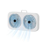 Ventilateur De Bureau - Ventilateur Rechargeable USB | Refroidissement Personnel À Double Tête | Petits Ventilateurs Air Refroidisseur À Air Hangoble Puissant Freve De Refroidissement Fandy Paps Pour