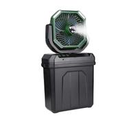 Ventilateur de camping 30 000 mAh rechargeable au plafond, brumisateur portable avec lumière LED pour tente extérieure rechargeable par USB