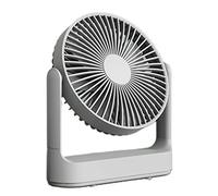 Ventilateur de camping 7 ' ' 4000mAh Tente de ventilateur de bureau portable de 7 pouces avec crochet de suspension pour voiture ouragan pannes d ' urgence bureau bureau USB pour salles de bureau