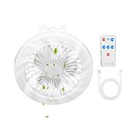 Ventilateur de camping à énergie solaire, lanterne LED avec télécommande 3 vitesses, 22,9 x 18,8 cm, dispositif de refroidissement 3600 mAh, cadre outil d'extérieur avec manipulation facile