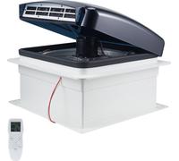 VEVOR Ventilateur de Toit pour Camping-car Réversible 10 Vitesses 12 V, avec Télécommande, Protection Contre Pluie, Couvercle Supérieur Électrique, Pale 30,5 cm, pour Ouvertures de Toit 35,6x35,6 cm