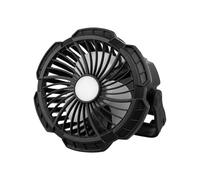 Ventilateur De Camping Portable | 4000mAh 3 Vitesses Avec Lumière LED Et Télécommande | Ventilateur de Chambre et de Bureau | Pour Extérieur Randonnée Pêche Plage Jardin Barbecue Voyage Chantier Intér