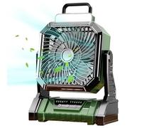 Ventilateur de Camping Portable,Ventilation De Tente Rechargeable | 4 Vitesses avec Lantern 5400mAh Souffleur d'Air pour Intérieur Terrasse Tente Plage Voyage Garage Chambre