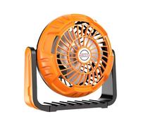 Ventilateur de camping rechargeable : ventilateur d'extérieur étanche, ventilateur de lumière LED portable, circulateur d'air à 3 vitesses, hayon, équipement de camping pour activité