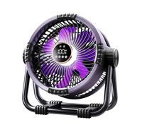 Ventilateur de Camping Ventilateur de Camping Portable Rechargeable par USB 20 000 mAh avec veilleuse multifonctionnelle et contrôle Intelligent (Orange)