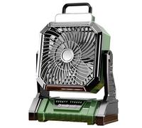 Ventilateur De Camping - Ventilation De Tente Rechargeable | Avec Lampe 4 Modes Réglable Ventilateur 5400 mAh Pour Tente Voyage Bureau Chambre Plage Intérieur Garage Temps Chaud