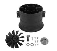 Ventilateur de Canal RC 12 Lames 80mm Avion Modèle Hélice Duct Set Kit pour Moteur QX QF3538 (CW)