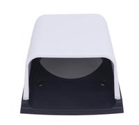 Ventilateur de capot d'échappement marin Échappement élégant Rehanté Flow de flux d'air Cover d'évent de bateau pour RV Yacht en plastique ABS à haute résistance 3,39 pouces Taille (Blanc et noir)