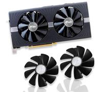 Ventilateur de carte graphique CF1015H12D/FDC10U12S9-C pour Sapphire Nitro RX 580,RX 570 et RX 480 VGA (noir,lot de 2)