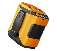 Ventilateur de ceinture 3600 mAh rechargeable 13 000 tr/min Petit clip adapté pour la randonnée et la pêche Rechargeable par USB