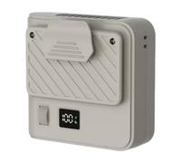 Ventilateur de ceinture portable avec batterie de 3000 mAh, outil de refroidissement mains libres pour le travail en plein air, le jardinage, la randonnée, autonomie de 12 heures, rechargeable par USB