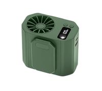 Ventilateur de ceinture portable avec lampe de poche LED, affichage de la batterie, travail en plein air utilisé comme alimentation pour banque de jardinage,
