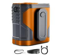 Ventilateur De Ceinture Portable - Portable Personnel À La Ceinture | Rafraîchisseur D'Air Rechargeable 100 Vitesses Avec Lampe Torche Pour Travail Voyage Accessoires Extérieur