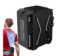 Ventilateur de Ceinture Portable Rechargeable,3 Vitesses Portable Rafraîchisseur Personnel Sans Mains,Ventilation Puissante 8000mAh Clip Personnel De Chemise - pour Professionnels Extérieur Randonnée