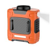 Ventilateur de ceinture portable - Ventilateur de ceinture portable avec lumière - Réglage du vent à 3 vitesses par temps chaud indispensable pour les voyages, le fitness, le travail, le sport, le