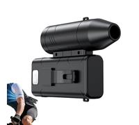 Ventilateur de ceinture rechargeable - Avec lumière, rechargeable, fort débit d'air, 6 vitesses, 3600mAh - Ventilateur ceinture portable | Pour camping, randonnée, escalade, marche, travail