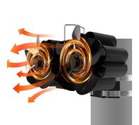 Ventilateur de Chaleur pour Poêle à Bois,Ventilateur de Poêle à Bois Alimenté par la Chaleur | Ventilateur puissant pour poêle à granulés activé par la chaleur | Ventilateur thermique de ventilateur d