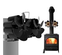 Ventilateur de Chaleur pour Poêle à Bois,Ventilateur de Poêle à Bois Alimenté par la Chaleur - Ventilateur silencieux pour poêle à granulés activé par la chaleur - Ventilateur thermique avec protectio