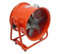 Ventilateur de chantier 1.1KW moteur 2800r/min à 6 pales ventilateur axial 75 dB niveau sonore ventilateur industriel