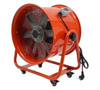 Ventilateur de chantier 1100 W AC 2800 tr/min 15000 m³/h avec roues universelles Ventilateur axial 75 dB Ventilateur industriel pour usines échelles de secours