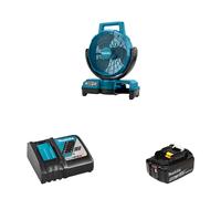 Ventilateur de chantier 14,4 / 18V LXT DCF203Z + 1 batterie 18V 5 Ah + 1 chargeur rapide DC18RC MAKITA
