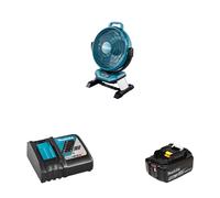 Ventilateur de chantier 14,4 / 18V LXT DCF301Z + 1 batterie 18V 5 Ah + 1 chargeur rapide DC18RC MAKITA