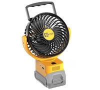 Ventilateur de chantier sans fil portable pour DeWALT 20 V 60 V Flex Max Batterie sans balais avec USB A + C Charge rapide pour camping atelier et chantier (batterie non incluse)