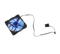 Ventilateur de châssis à DEL de 12 cm avec 15 lumières, refroidisseur de radiateur lumineux pour PC construit et intégration du dissipateur de chaleur, système de refroidissement à haut débit d'air