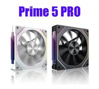 Ventilateur de châssis d'ordinateur OEM PRISM 5 PRO 12 cm ARGB 4 broches PWM, ventilateur de refroidissement silencieux 12V, grand volume d'air 45,2 CFM/800-1600 tr/min White REGULAR