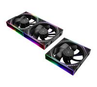 Ventilateur De Châssis Tl-M12Q X3 120 Mm Silencieux,Épissure Sans Fil,Ventilateur De Bloc De Construction,Processeur À Fonction Pwm,Effet D'Éclairage Argb Miroir Infini,Nouveau