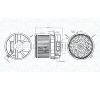 MAGNETI MARELLI 069412272010 Moteur électrique, pulseur d'air d'habitacle