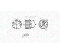 MAGNETI MARELLI 069412360010 Moteur électrique, pulseur d'air d'habitacle
