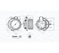 Ventilateur de chauffage 069412722010 MAGNETI MARELLI pour BMW ALPINA