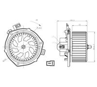 Ventilateur de chauffage 34280 NRF pour IVECO DAILY IV Autobus/Autocar