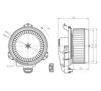 NRF 34296 Pulseur d'air habitacle