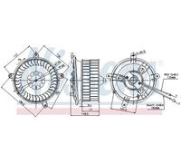 Ventilateur de chauffage 87041 NISSENS pour MERCEDES-BENZ