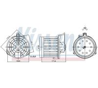 Ventilateur de chauffage 87549 NISSENS pour HONDA CIVIC VIII Hatchback