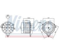 Ventilateur de chauffage 87572 NISSENS pour IVECO DAILY IV Autobus/Autocar