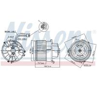 Ventilateur de chauffage 87599 NISSENS pour BMW MINI