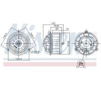 Ventilateur de chauffage 87623 NISSENS pour CHEVROLET OPEL