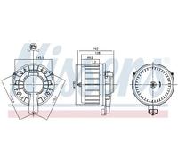 Ventilateur de chauffage 87670 NISSENS pour HONDA CIVIC X A trois volumes