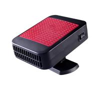 Ventilateur de chauffage de voiture - accessoire automatique portable 12 V, système de contrôle à double vitesse, circulation rapide de l'air chaud, amélioration de la température intérieure, placemen