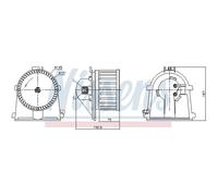 Ventilateur de Chauffage Intérieur Moteur Nissens pour Audi A4 8D2 B5 8D5