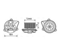 Ventilateur de chauffage OL8623 AVA QUALITY COOLING pour RENAULT NISSAN OPEL