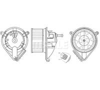 MAHLE AB 271 000S Pulseur d'air habitacle