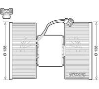 Ventilateur de chauffage pour véhicules avec direction à gauche DEA05006 DENSO