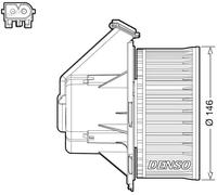 Ventilateur d'intérieur DENSO DEA17032